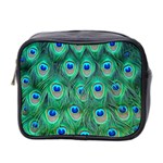 Peacock Feather 1 Mini Toiletries Bag (Two Sides)