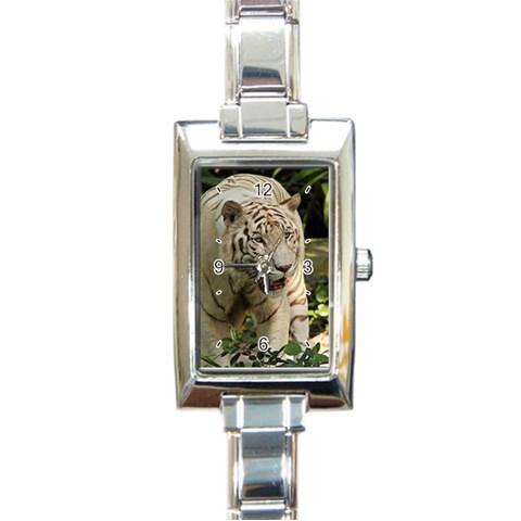 Tiger 2 Rectangular Italian Charm Watch from UrbanLoad.com Front
