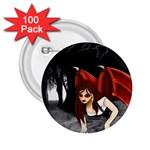 Crimson Wings 2.25  Button (100 pack)
