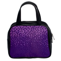 Purple Leopard Custom Classic Handbag (Two Sides) from UrbanLoad.com Front