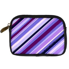 Purple Candy Cane Custom Digital Camera Leather Case from UrbanLoad.com Front