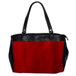 Red Streak Custom Oversize Office Handbag (One Side)