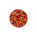 Red Pebbles Custom Golf Ball Marker