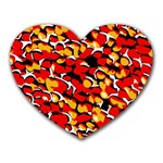 Red Pebbles Custom Mousepad (Heart)