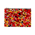 Red Pebbles Custom Cosmetic Bag (Large)