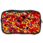 Red Pebbles Custom Toiletries Bag (One Side)