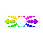 Colorful Hearts Around Sticker Bumper (100 pack)
