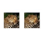 Male Leopard Cufflinks (Square)