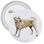 BW Yellow Labrador Retriever Dog Gifts 3  Button