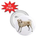 BW Yellow Labrador Retriever Dog Gifts 1.75  Button (10 pack) 