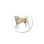BW Yellow Labrador Retriever Dog Gifts Golf Ball Marker (4 pack)