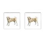 BW Yellow Labrador Retriever Dog Gifts Cufflinks (Square)