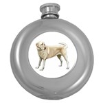 BW Yellow Labrador Retriever Dog Gifts Hip Flask (5 oz)