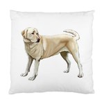 BW Yellow Labrador Retriever Dog Gifts Cushion Case (One Side)