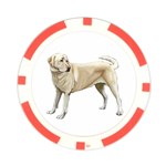 BW Yellow Labrador Retriever Dog Gifts Poker Chip Card Guard (10 pack)