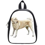BW Yellow Labrador Retriever Dog Gifts School Bag (Small)