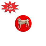 BR Yellow Labrador Retriever Dog Gifts 1  Mini Magnet (100 pack) 