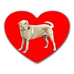 BR Yellow Labrador Retriever Dog Gifts Mousepad (Heart)