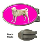 BP Yellow Labrador Retriever Dog Gifts Money Clip (Oval)