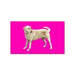 BP Yellow Labrador Retriever Dog Gifts Sticker (Rectangular)