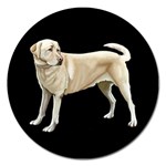 BB Yellow Labrador Retriever Dog Gifts Magnet 5  (Round)