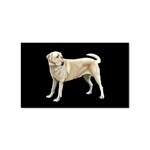 BB Yellow Labrador Retriever Dog Gifts Sticker Rectangular (100 pack)