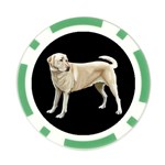 BB Yellow Labrador Retriever Dog Gifts Poker Chip Card Guard