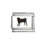 BW Black Labrador Retriever Dog Gifts Italian Charm (9mm)