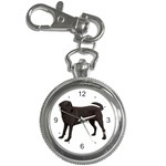 BW Black Labrador Retriever Dog Gifts Key Chain Watch