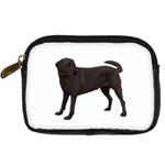 BW Black Labrador Retriever Dog Gifts Digital Camera Leather Case