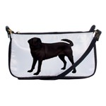 BW Black Labrador Retriever Dog Gifts Shoulder Clutch Bag