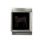 BB Black Labrador Retriever Dog Gifts Italian Charm (13mm)