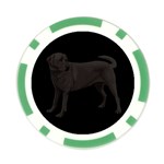 BB Black Labrador Retriever Dog Gifts Poker Chip Card Guard