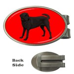 BR Black Labrador Retriever Dog Gifts Money Clip (Oval)