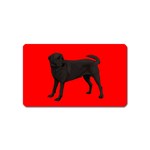 BR Black Labrador Retriever Dog Gifts Magnet (Name Card)