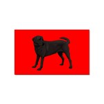 BR Black Labrador Retriever Dog Gifts Sticker Rectangular (10 pack)