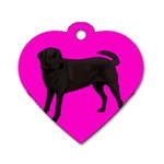 BP Black Labrador Retriever Dog Gifts Dog Tag Heart (One Side)