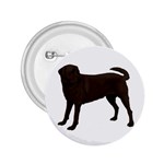 BW Chocolate Labrador Retriever Dog Gifts 2.25  Button