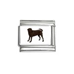 BW Chocolate Labrador Retriever Dog Gifts Italian Charm (9mm)