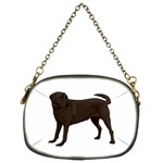 BW Chocolate Labrador Retriever Dog Gifts Chain Purse (Two Sides)