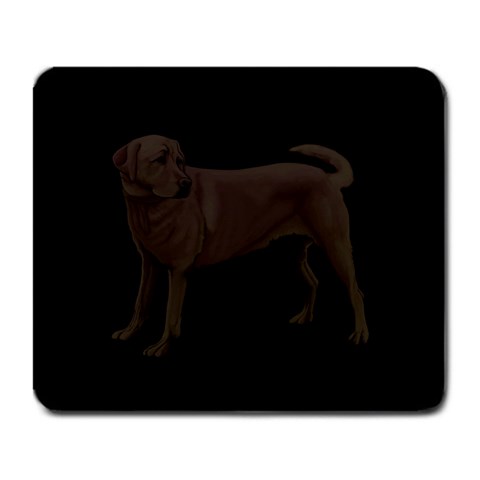 BB Chocolate Labrador Retriever Dog Gifts Large Mousepad from UrbanLoad.com Front