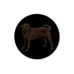 BB Chocolate Labrador Retriever Dog Gifts Magnet 3  (Round)