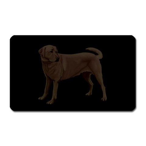 BB Chocolate Labrador Retriever Dog Gifts Magnet (Rectangular) from UrbanLoad.com Front