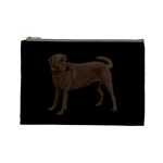 BB Chocolate Labrador Retriever Dog Gifts Cosmetic Bag (Large)