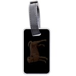 BB Chocolate Labrador Retriever Dog Gifts Luggage Tag (one side)