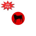 Chocolate Labrador Retriever Dog Gifts BR 1  Mini Button (100 pack) 