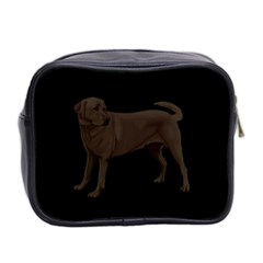 Chocolate Labrador Retriever Dog Gifts BR Mini Toiletries Bag (Two Sides) from UrbanLoad.com Back