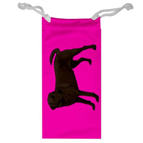 Chocolate Labrador Retriever Dog Gifts BP Jewelry Bag from UrbanLoad.com Front