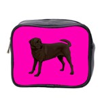 Chocolate Labrador Retriever Dog Gifts BP Mini Toiletries Bag (Two Sides)