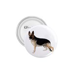 German Shepherd Alsatian Dog Gifts BW 1.75  Button